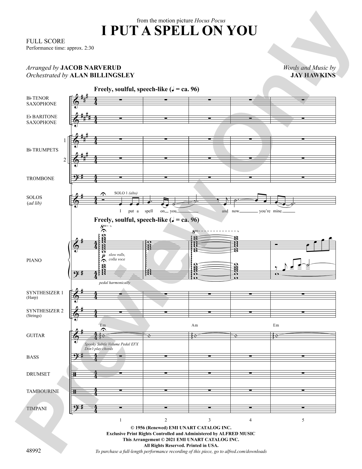 I Put a Spell on You: Choral SoundPax