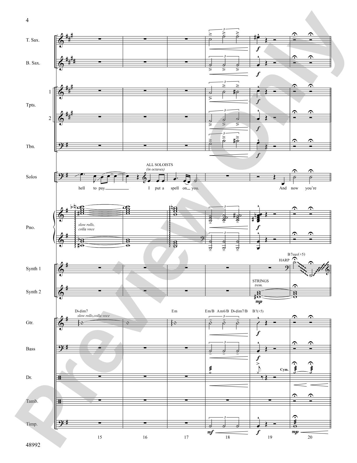 I Put a Spell on You: Choral SoundPax