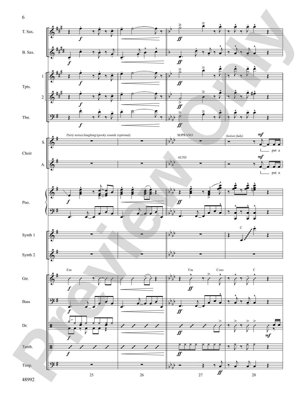 I Put a Spell on You: Choral SoundPax