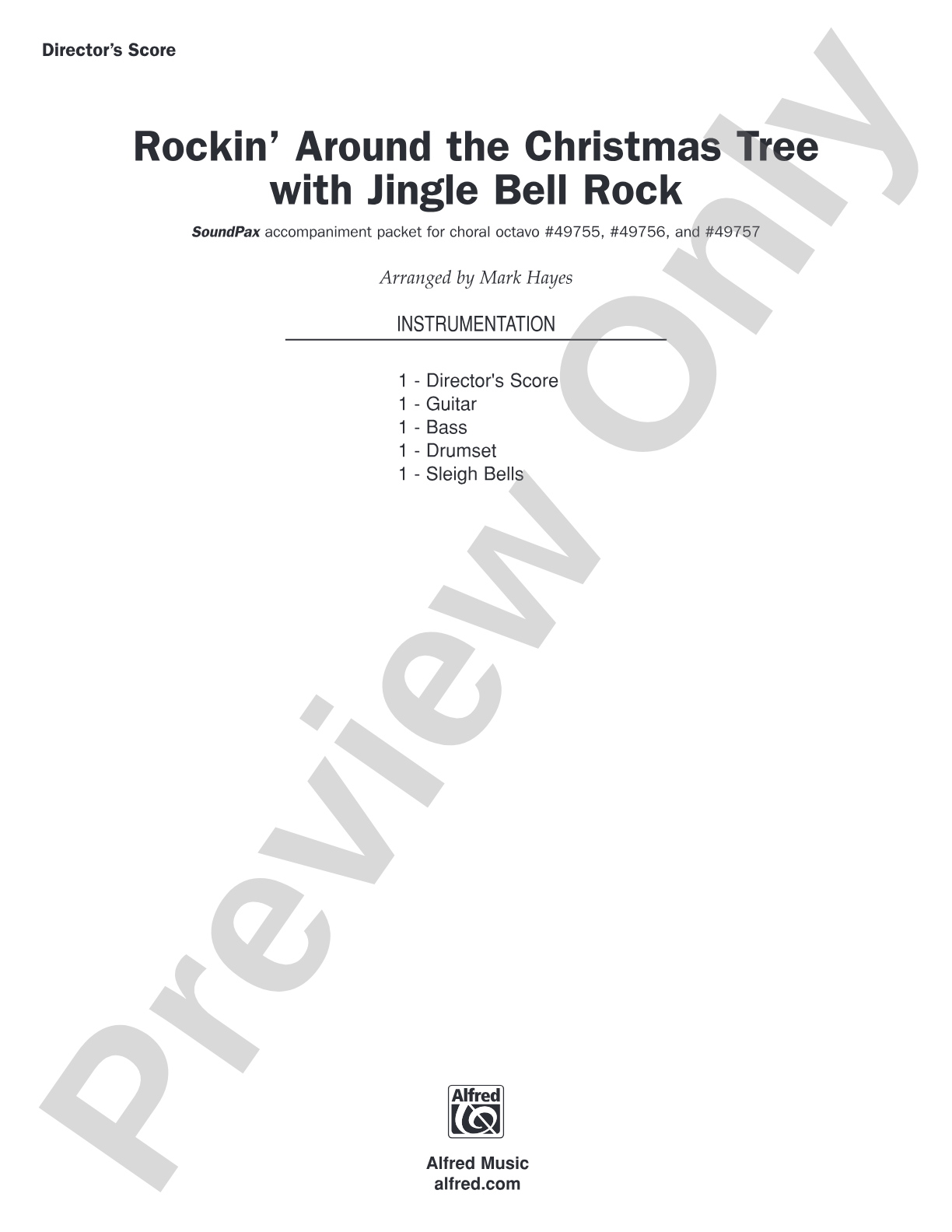 Rockin' Around the Christmas Tree with Jingle Bell Rock: Choral SoundPax