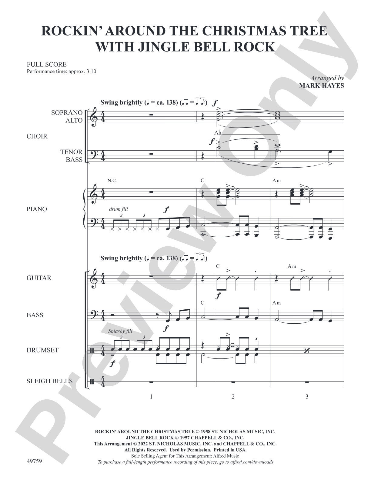 Rockin' Around the Christmas Tree with Jingle Bell Rock: Choral SoundPax