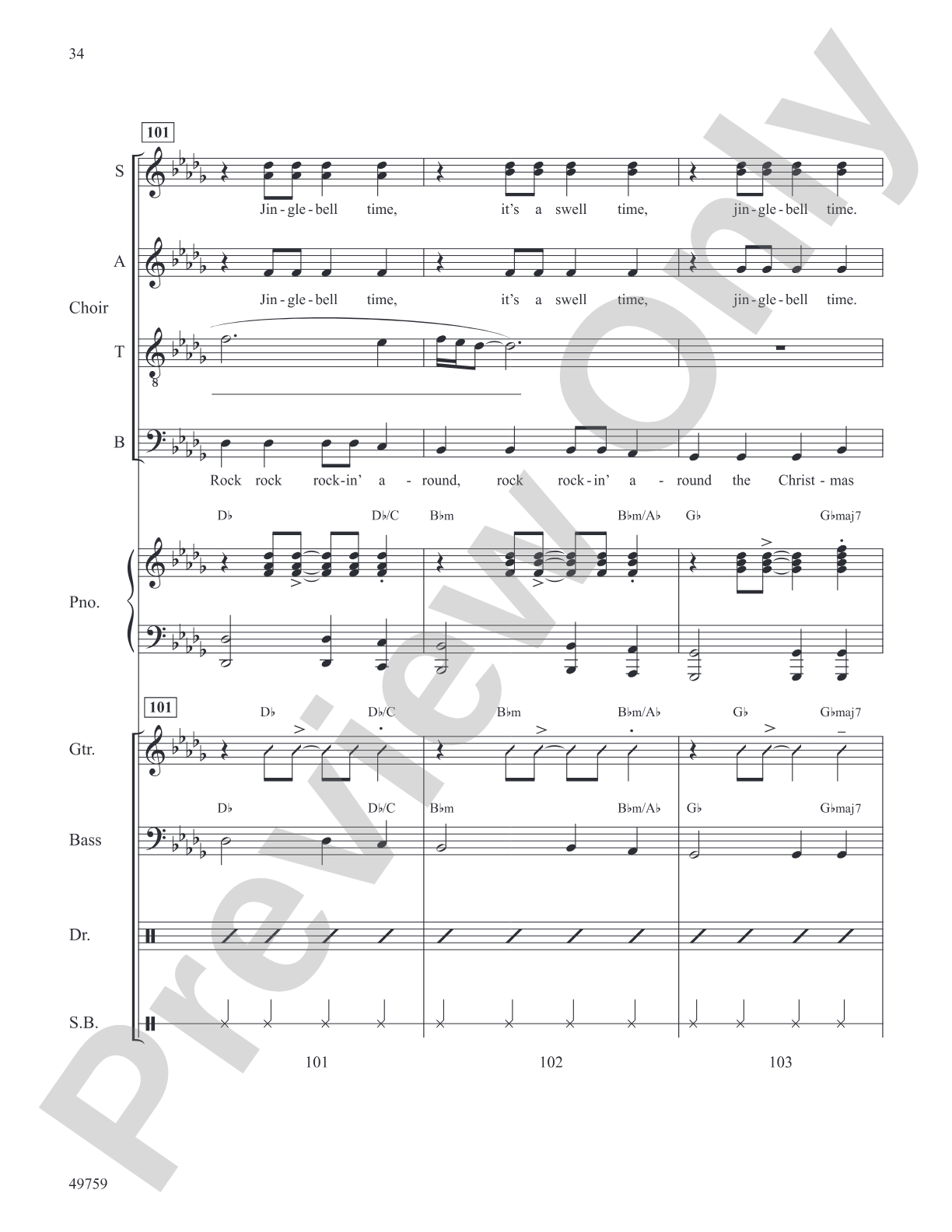 Rockin' Around the Christmas Tree with Jingle Bell Rock: Choral SoundPax