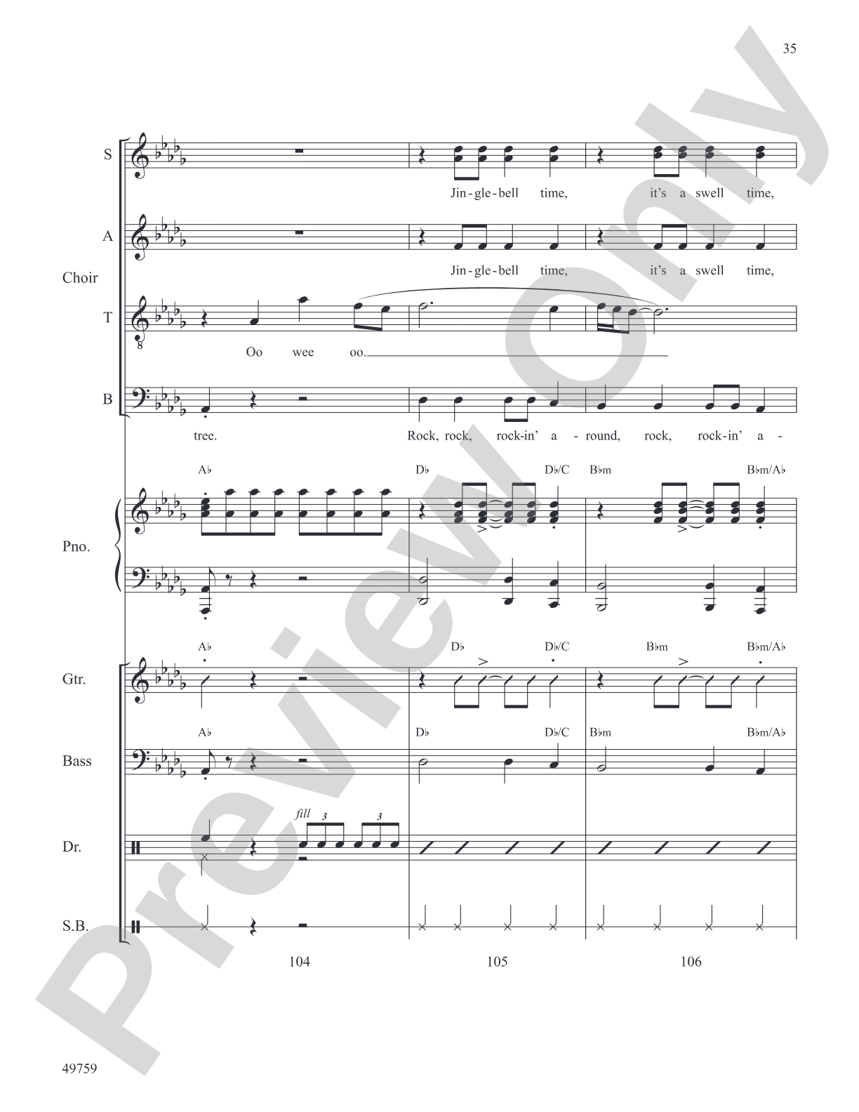 Rockin' Around the Christmas Tree with Jingle Bell Rock: Choral SoundPax