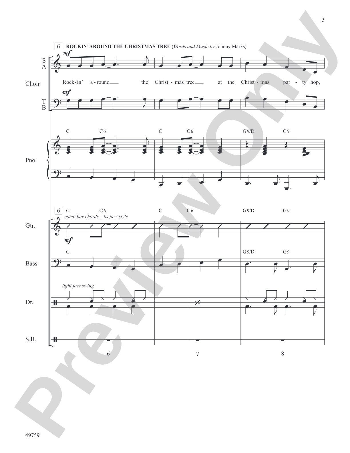 Rockin' Around the Christmas Tree with Jingle Bell Rock: Choral SoundPax