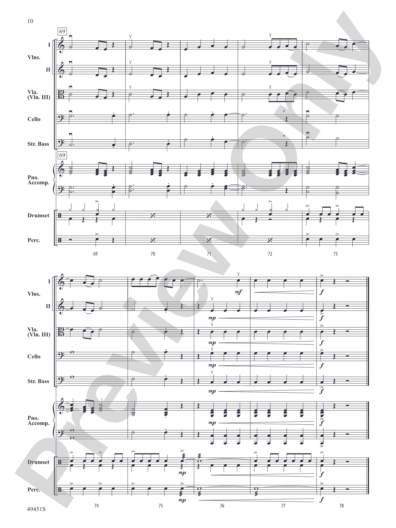 Meant To Be: Flexible String Ensemble Conductor Score & Parts