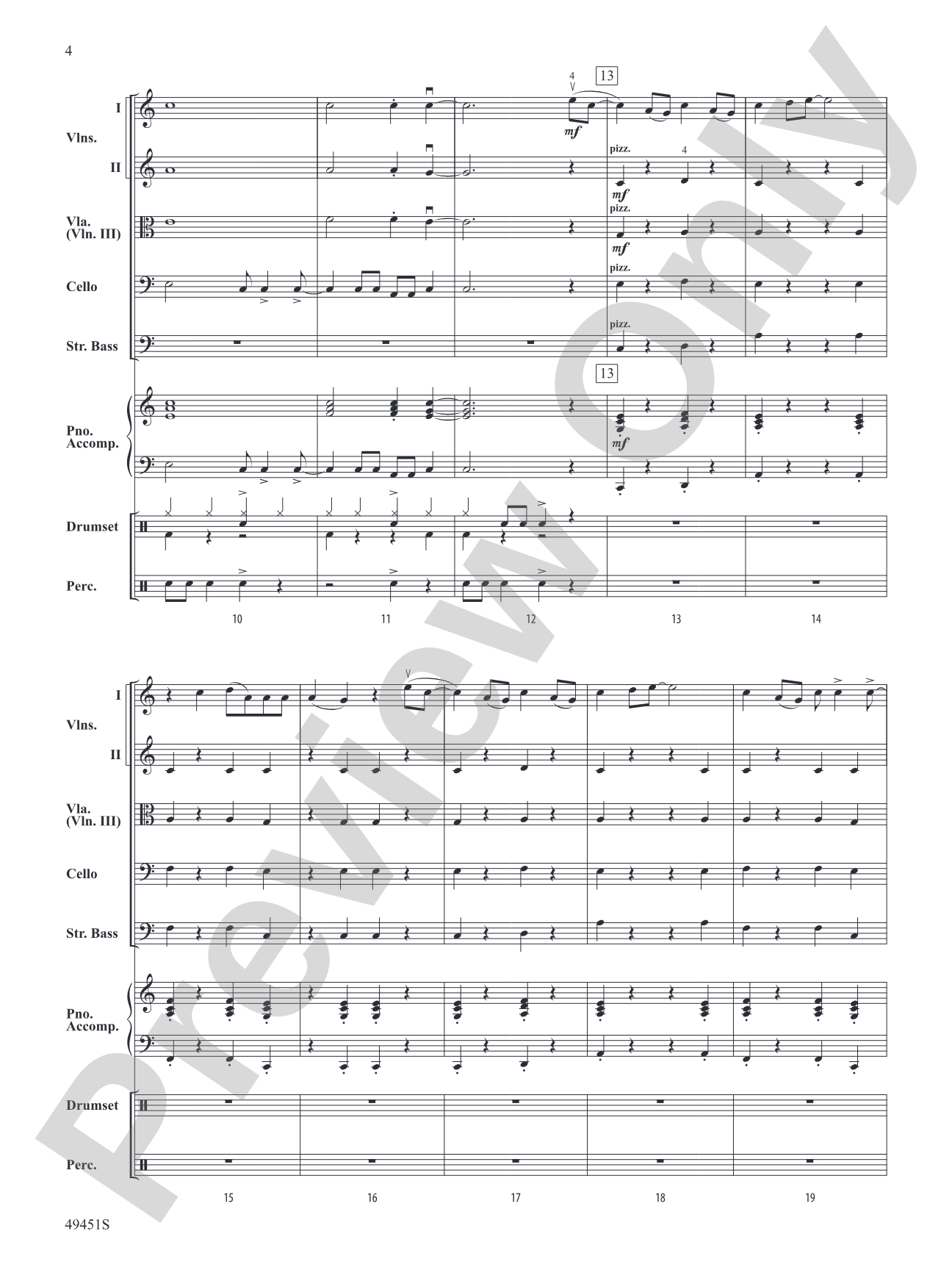 Meant To Be: Flexible String Ensemble Conductor Score & Parts