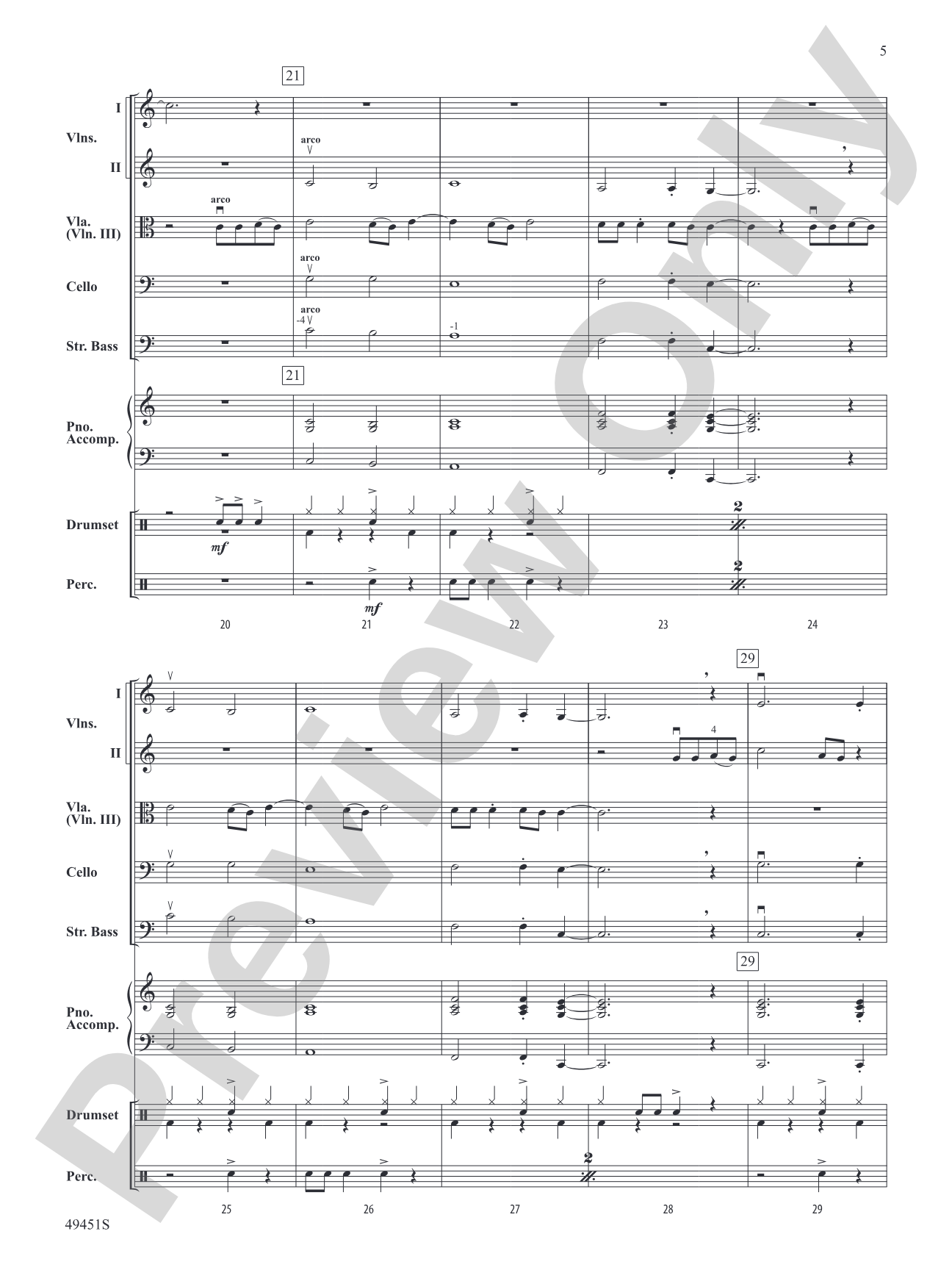 Meant To Be: Flexible String Ensemble Conductor Score & Parts