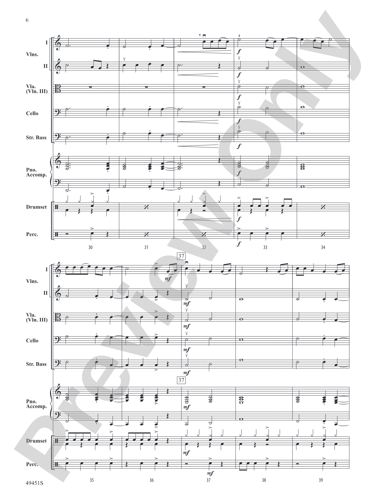 Meant To Be: Flexible String Ensemble Conductor Score & Parts