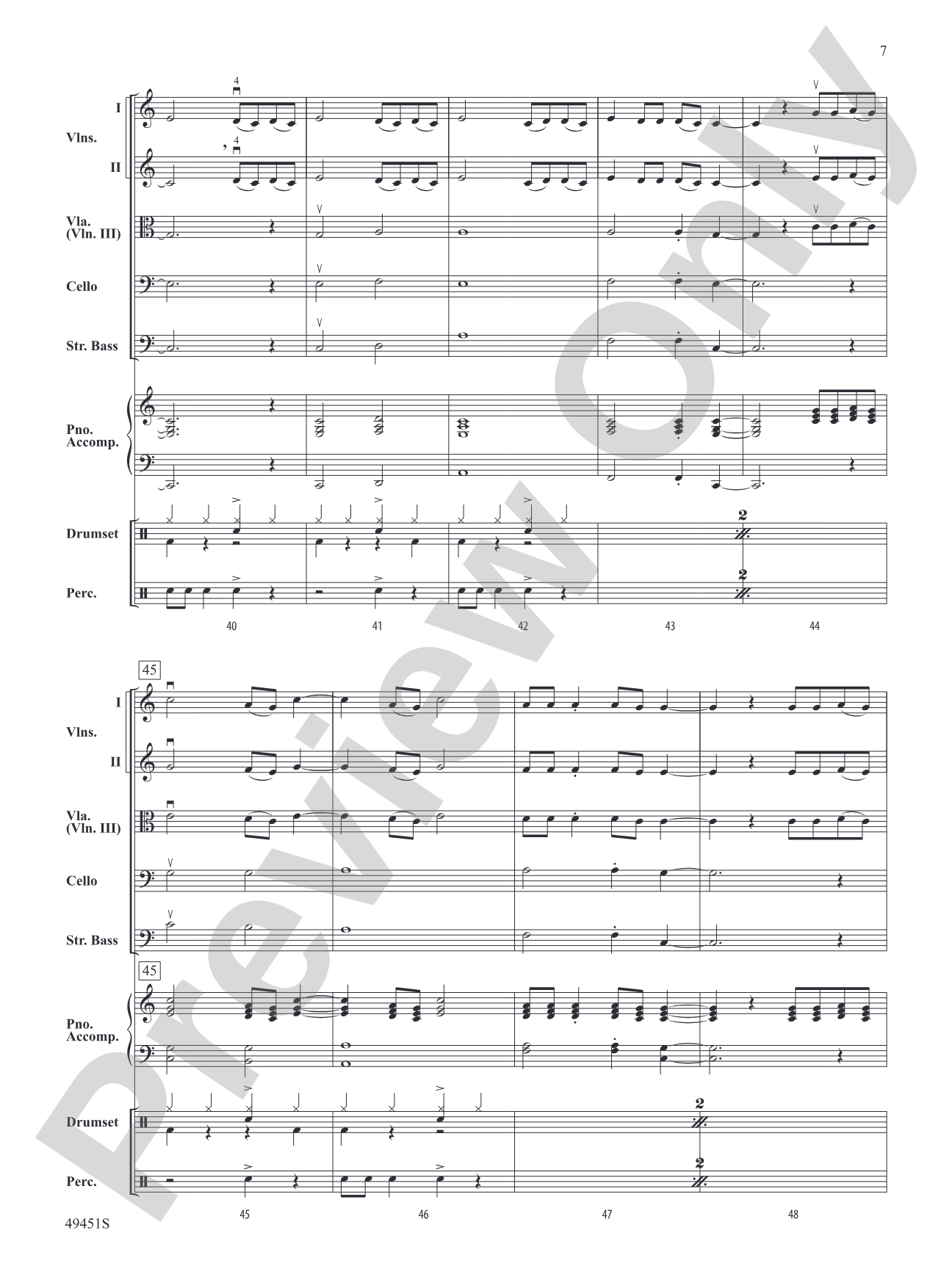 Meant To Be: Flexible String Ensemble Conductor Score & Parts