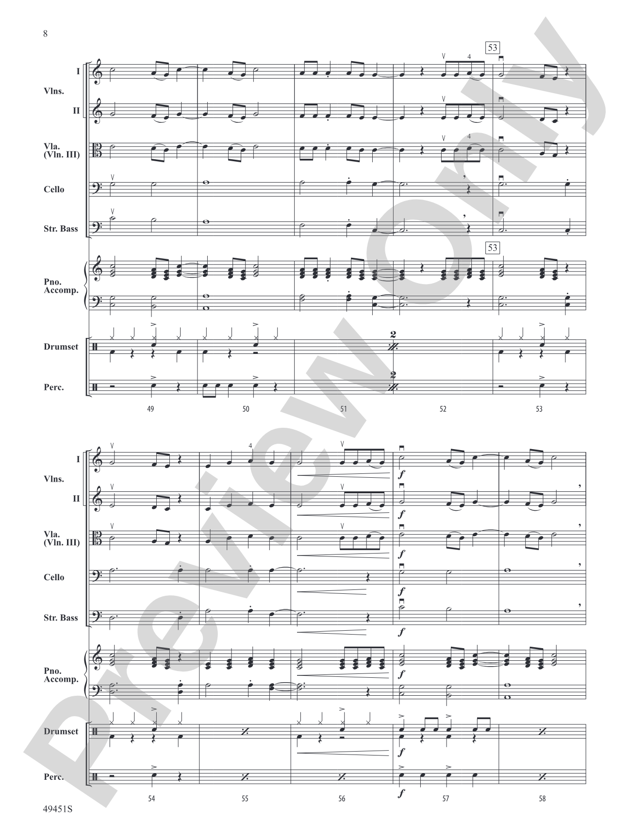 Meant To Be: Flexible String Ensemble Conductor Score & Parts