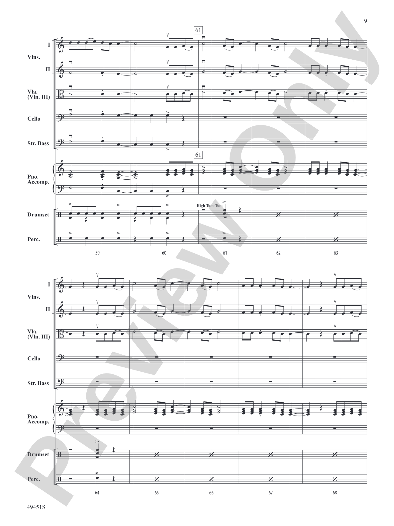 Meant To Be: Flexible String Ensemble Conductor Score & Parts