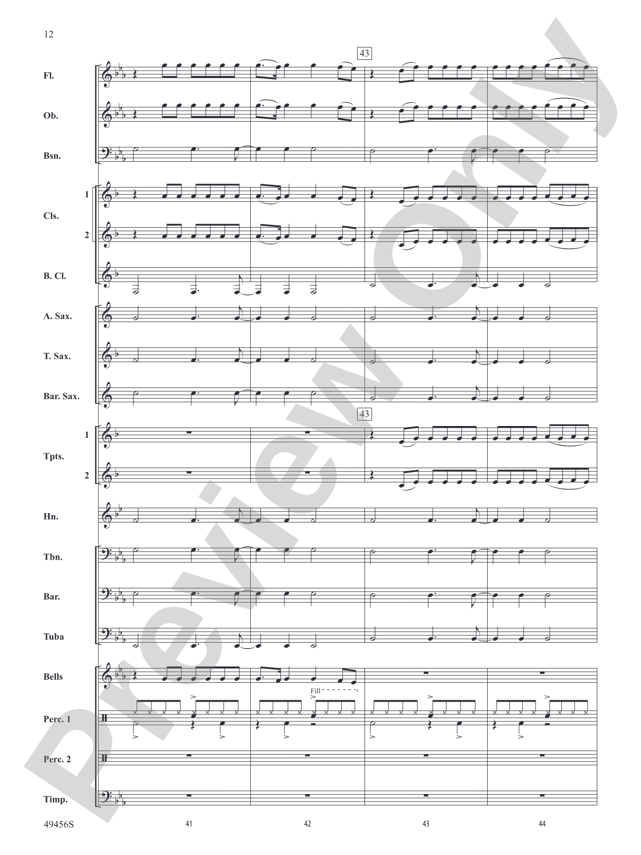 Fancy Like: Concert Band Conductor Score & Parts