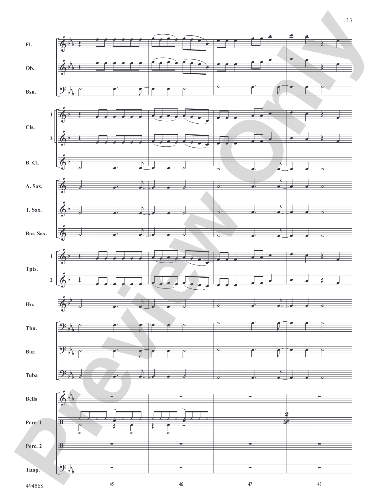 Fancy Like: Concert Band Conductor Score & Parts