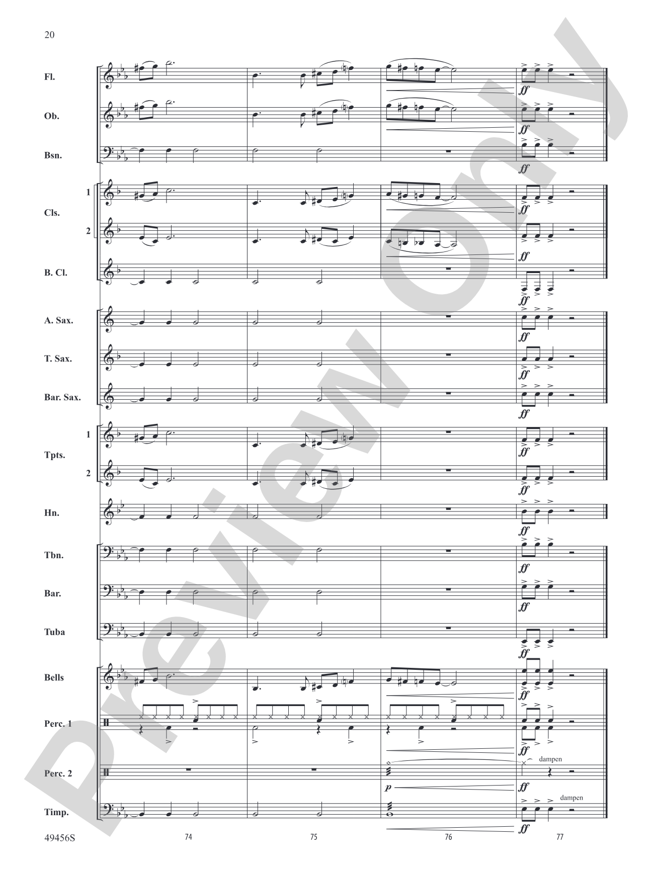 Fancy Like: Concert Band Conductor Score & Parts