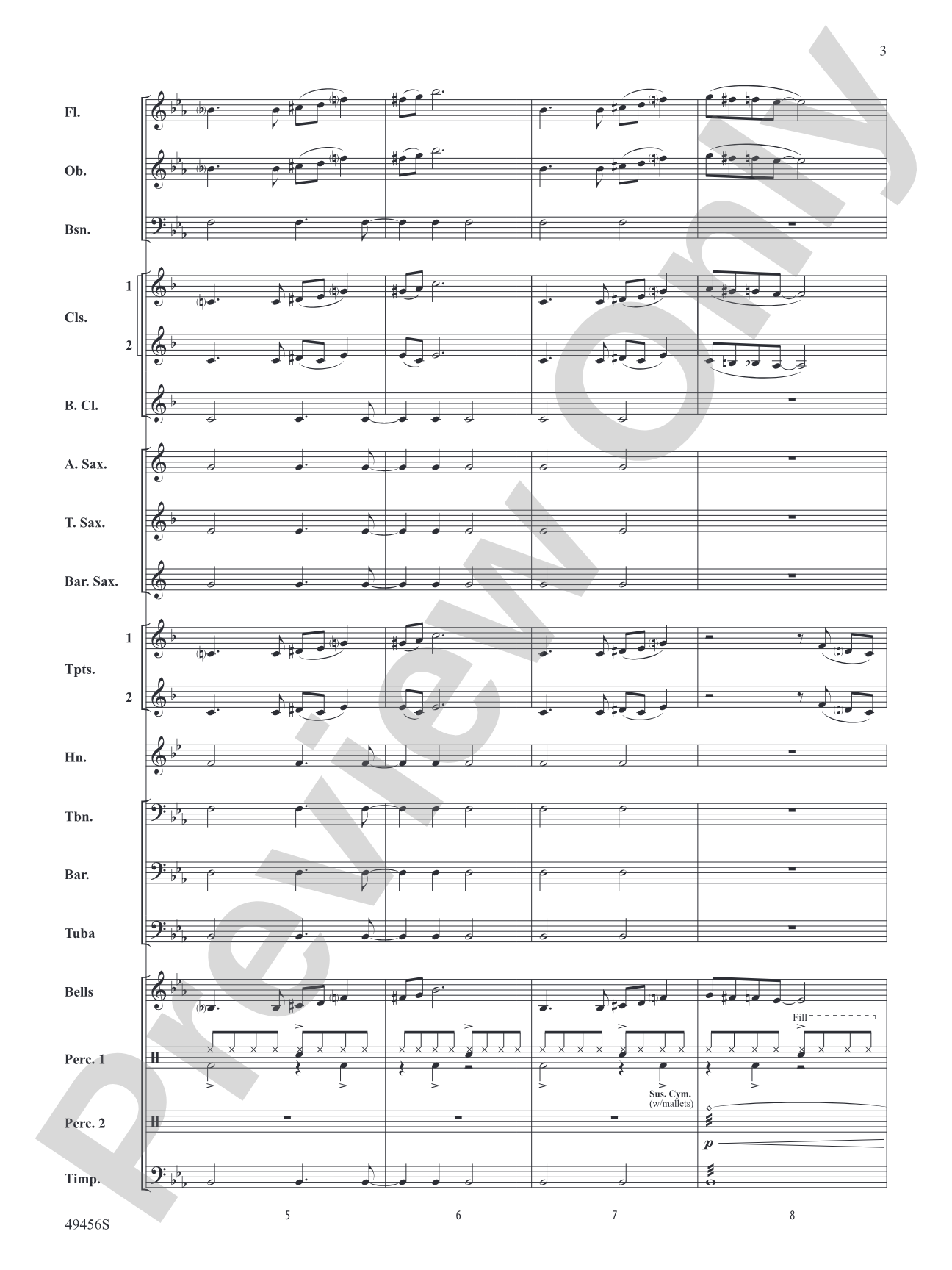 Fancy Like: Concert Band Conductor Score & Parts