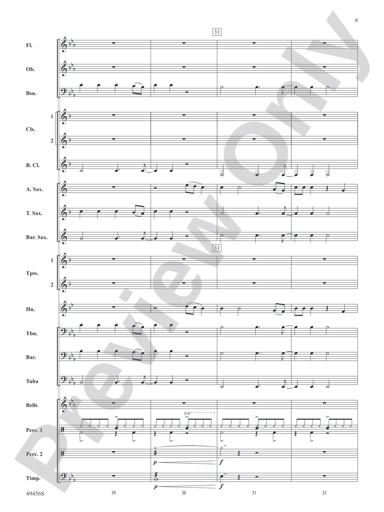 Fancy Like: Concert Band Conductor Score & Parts