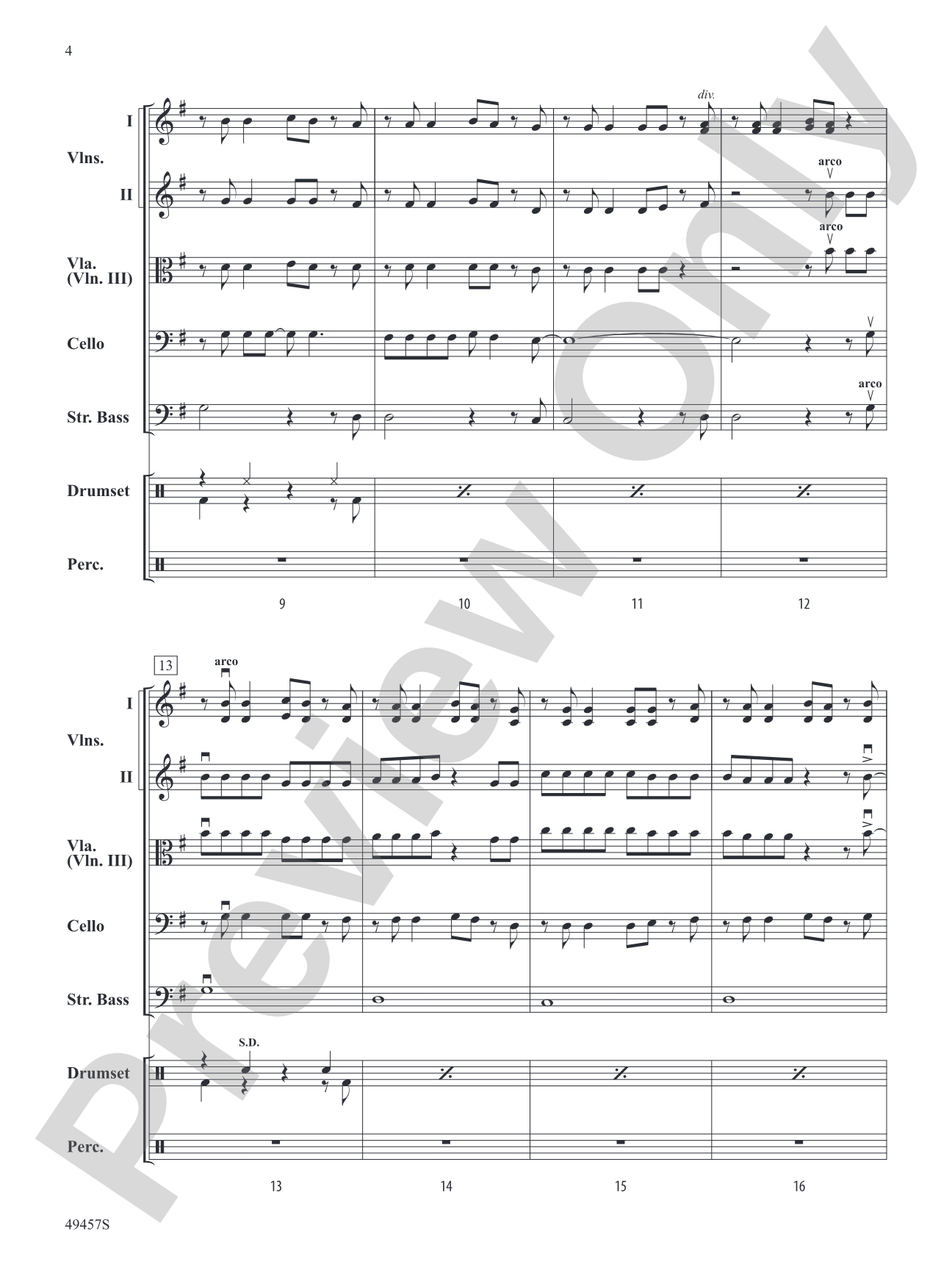 She Had Me at Heads Carolina: String Orchestra Conductor Score & Parts