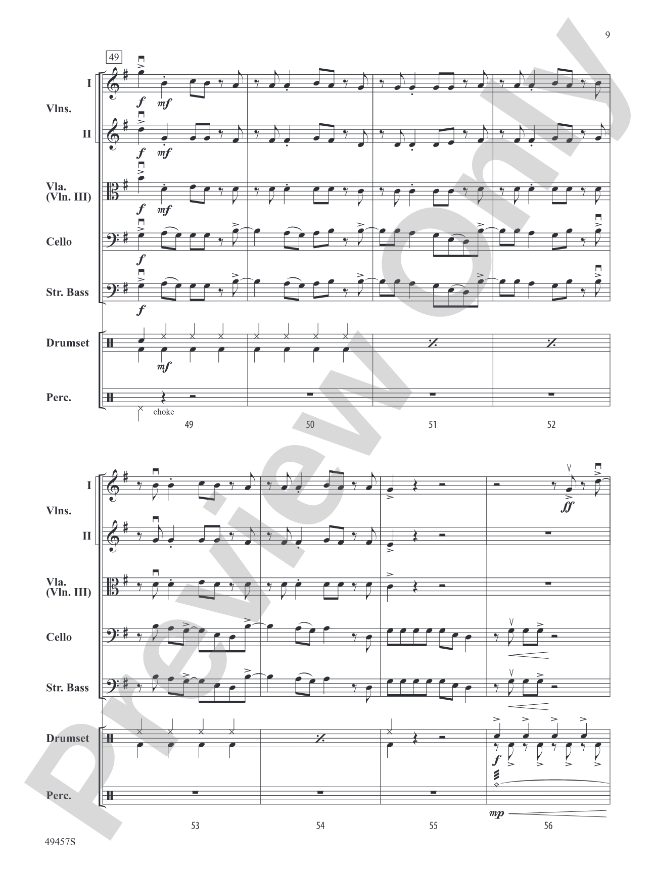 She Had Me at Heads Carolina: String Orchestra Conductor Score & Parts