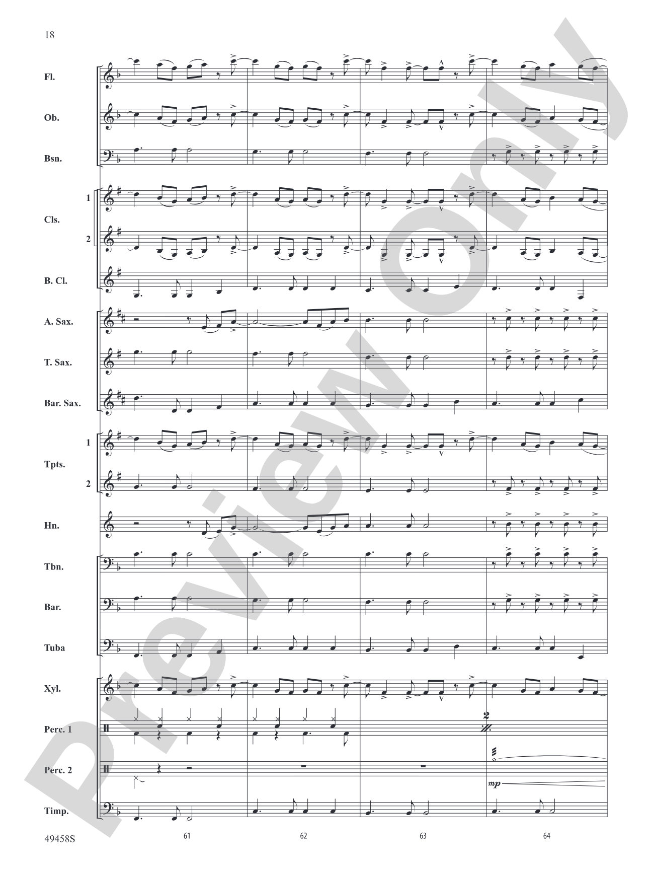 She Had Me at Heads Carolina: Concert Band Conductor Score & Parts