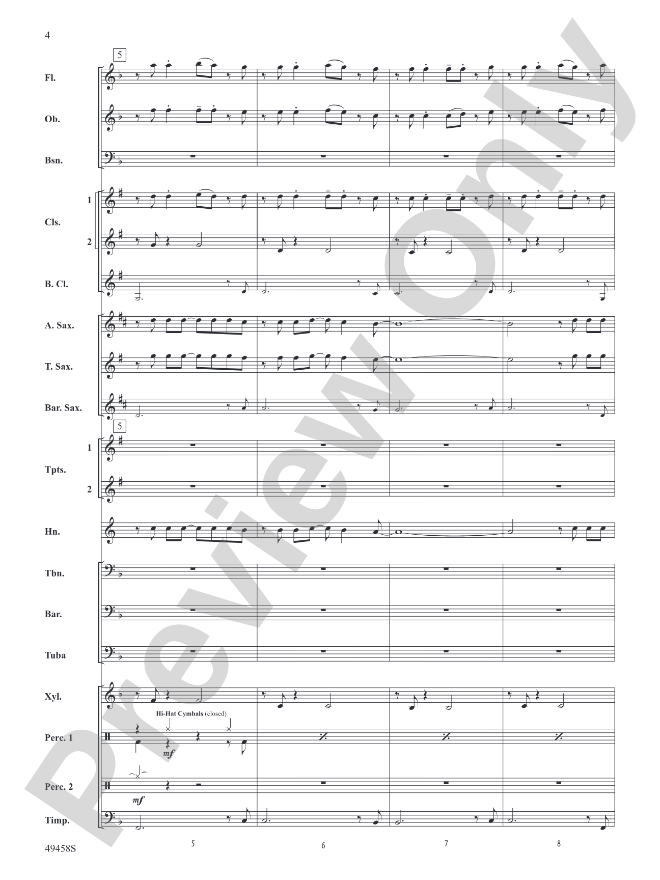 She Had Me at Heads Carolina: Concert Band Conductor Score & Parts