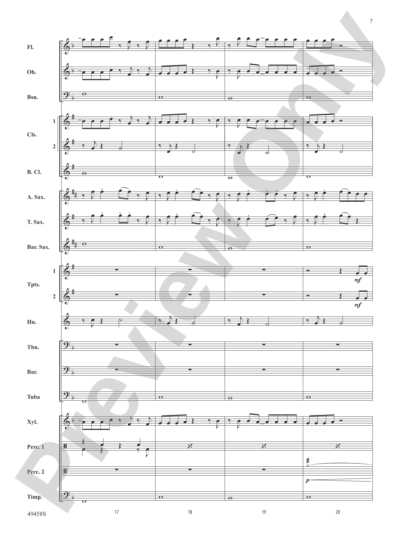 She Had Me at Heads Carolina: Concert Band Conductor Score & Parts