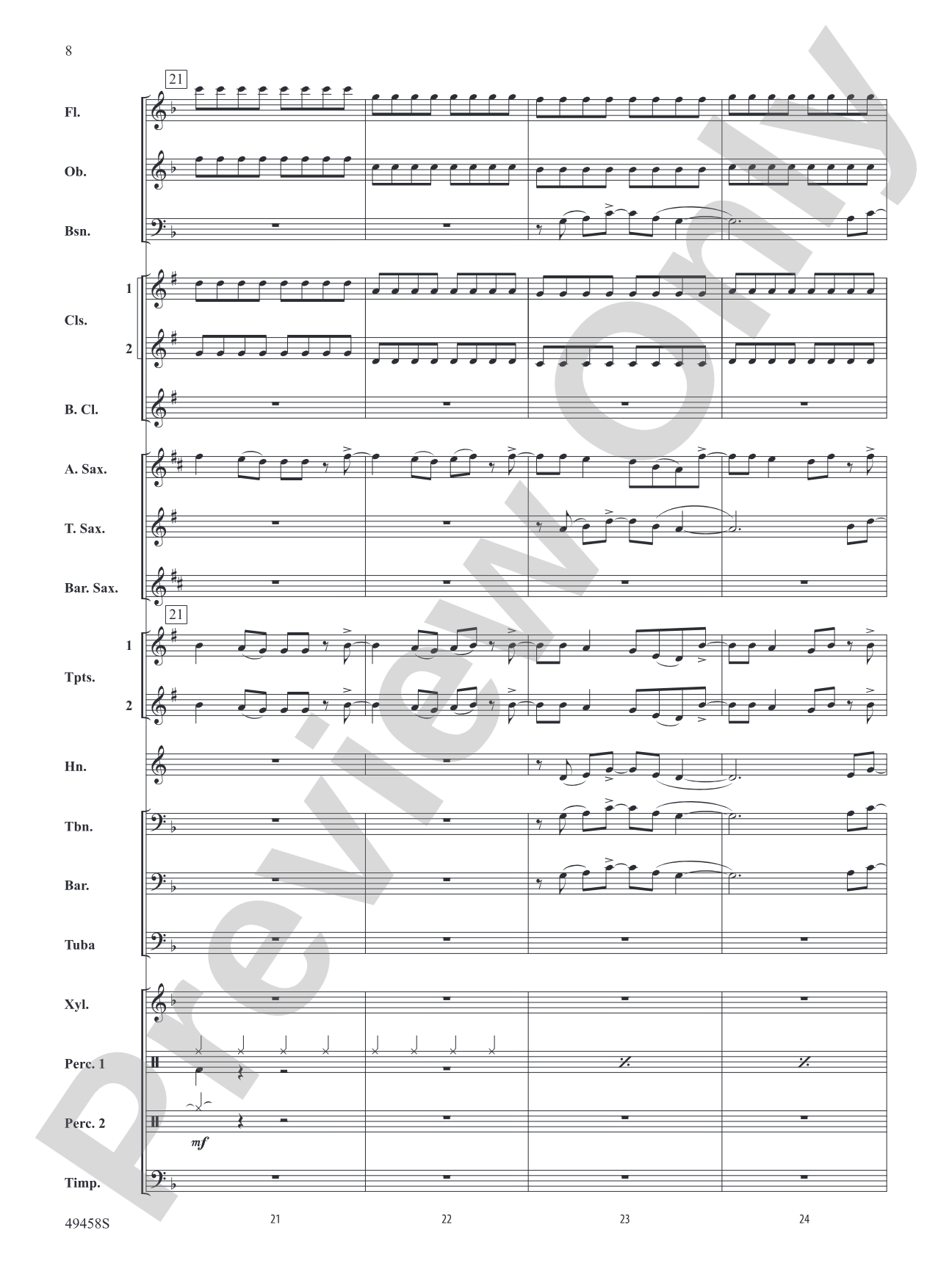 She Had Me at Heads Carolina: Concert Band Conductor Score & Parts