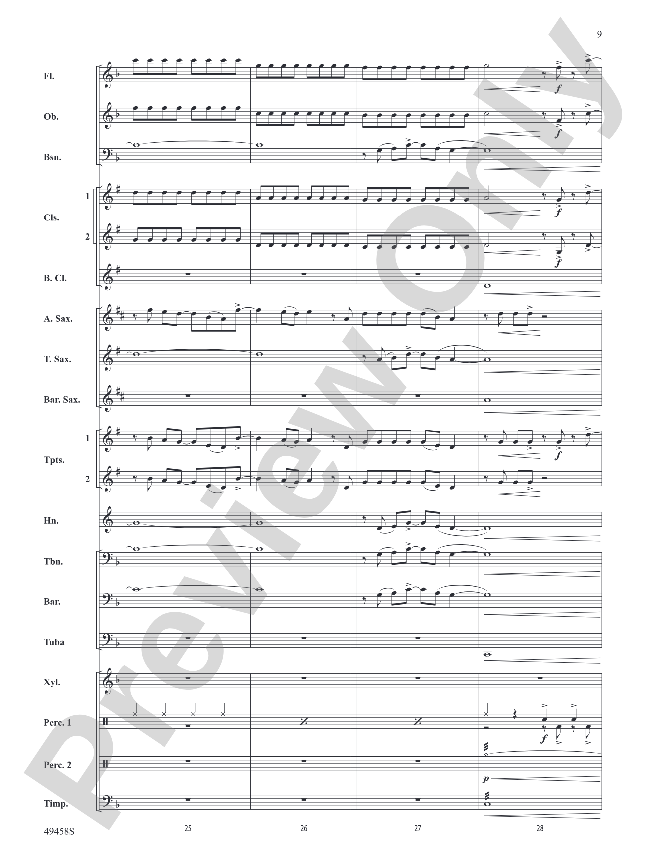 She Had Me at Heads Carolina: Concert Band Conductor Score & Parts