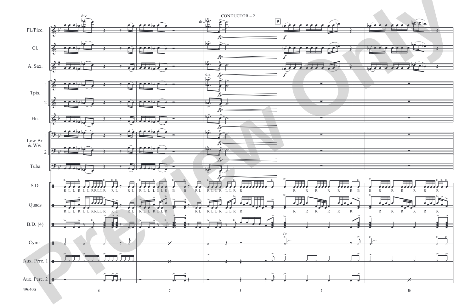 Legendz: Marching Band Conductor Score & Parts
