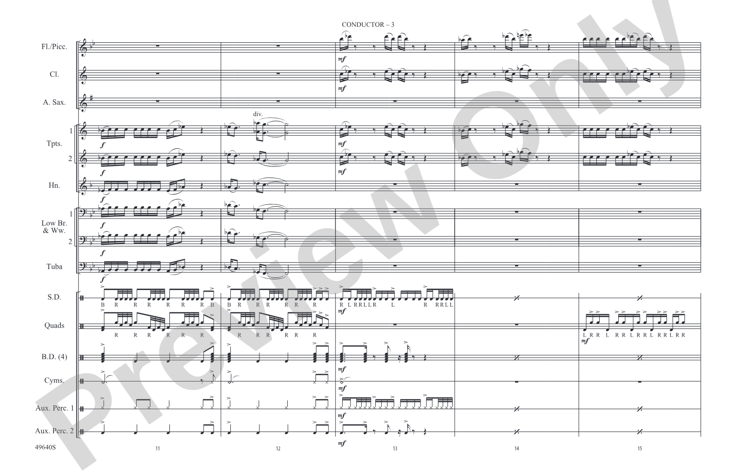 Legendz: Marching Band Conductor Score & Parts