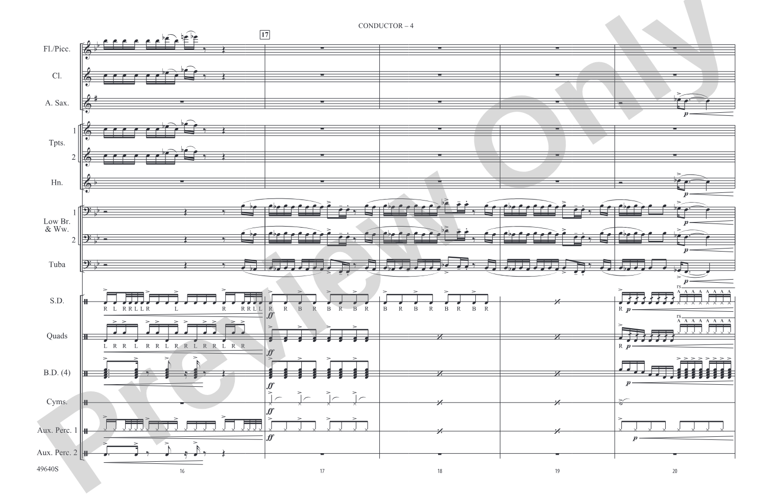 Legendz: Marching Band Conductor Score & Parts