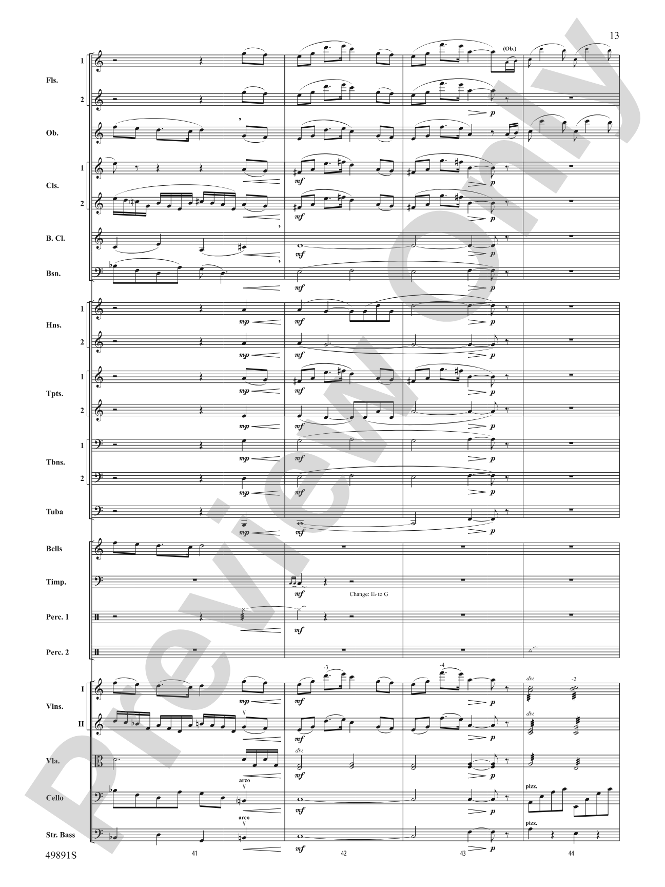 Cadence Everlasting: Full Orchestra Conductor Score & Parts