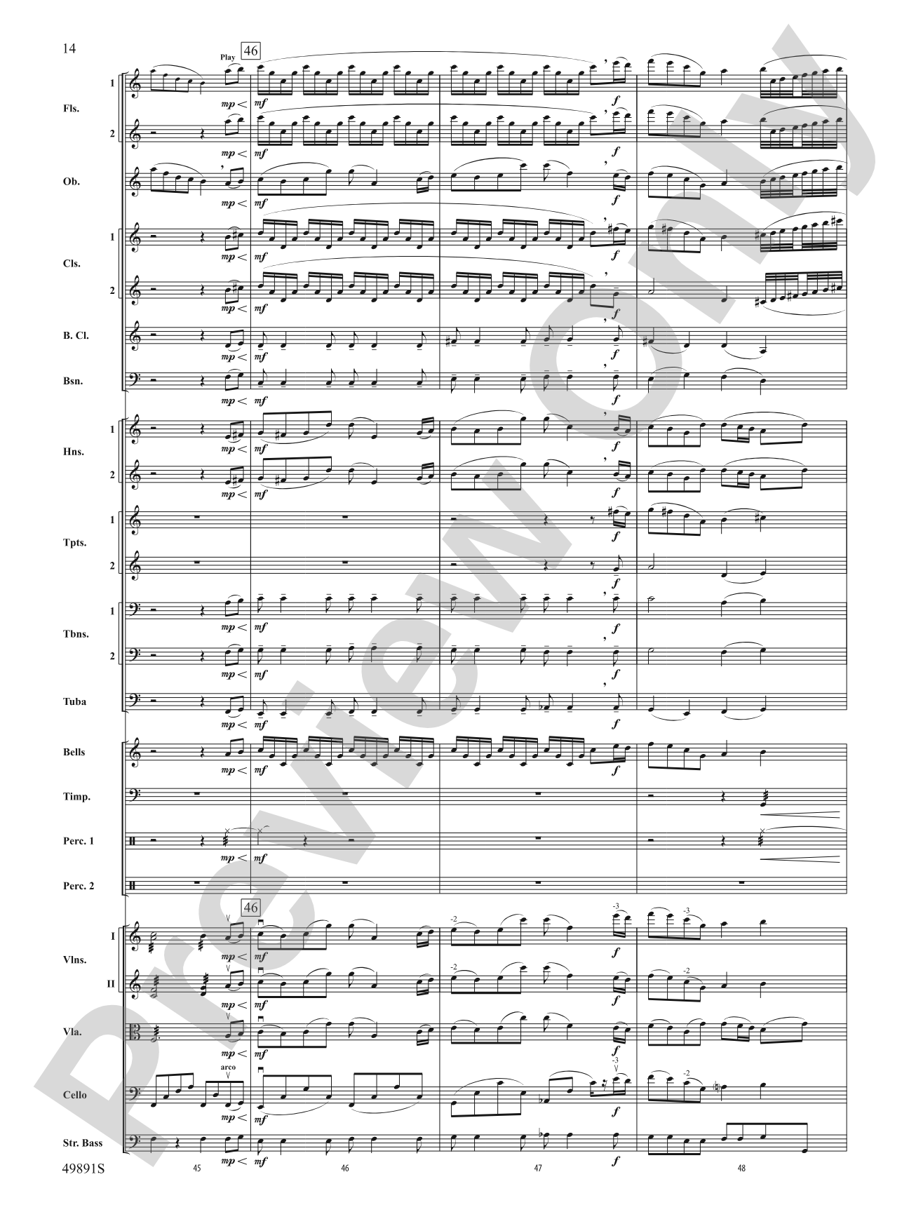 Cadence Everlasting: Full Orchestra Conductor Score & Parts
