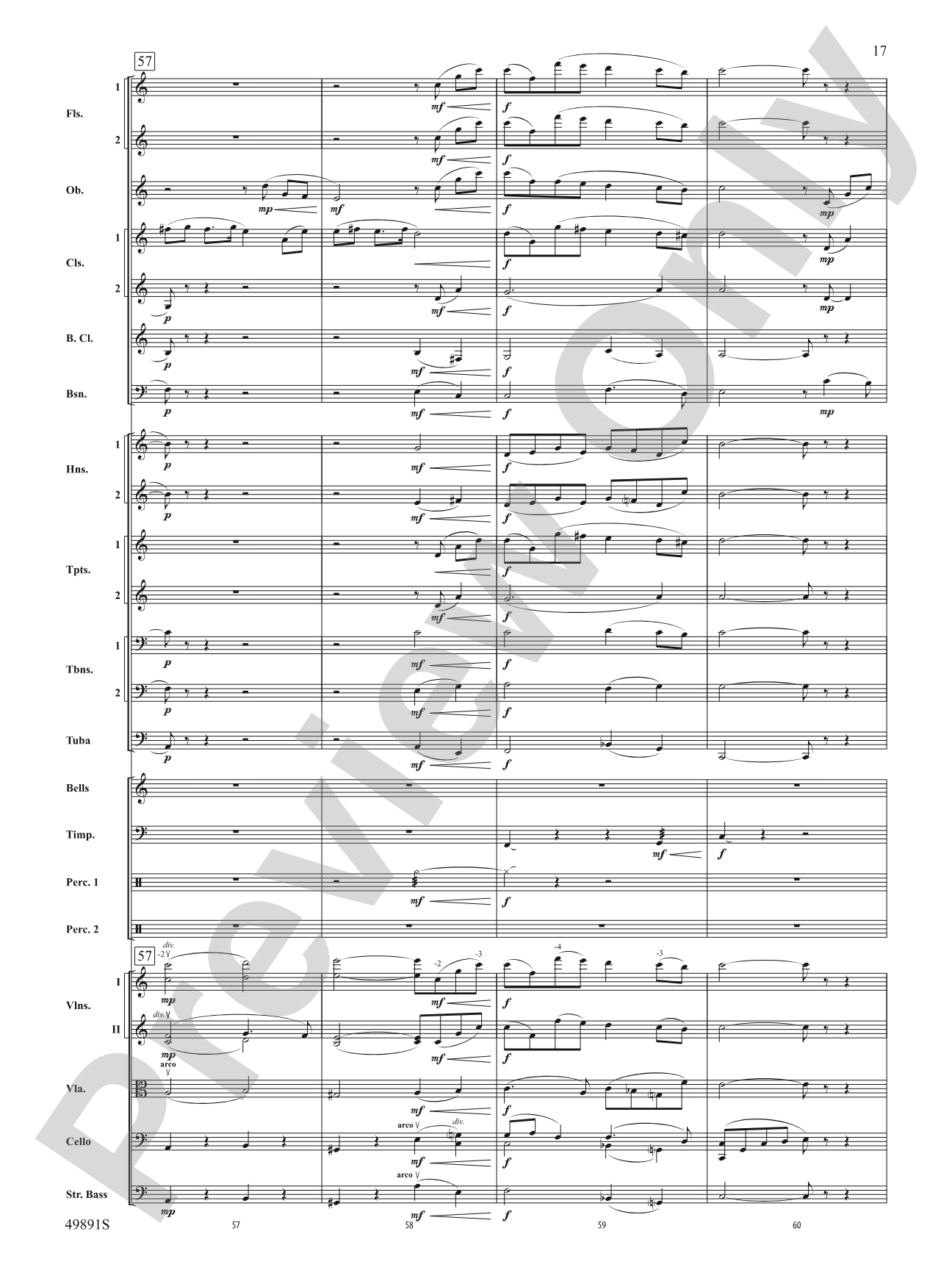 Cadence Everlasting: Full Orchestra Conductor Score & Parts