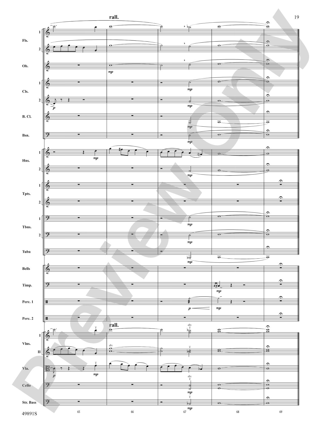 Cadence Everlasting: Full Orchestra Conductor Score & Parts