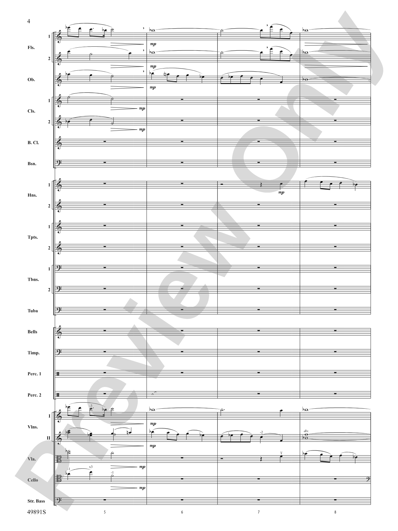 Cadence Everlasting: Full Orchestra Conductor Score & Parts