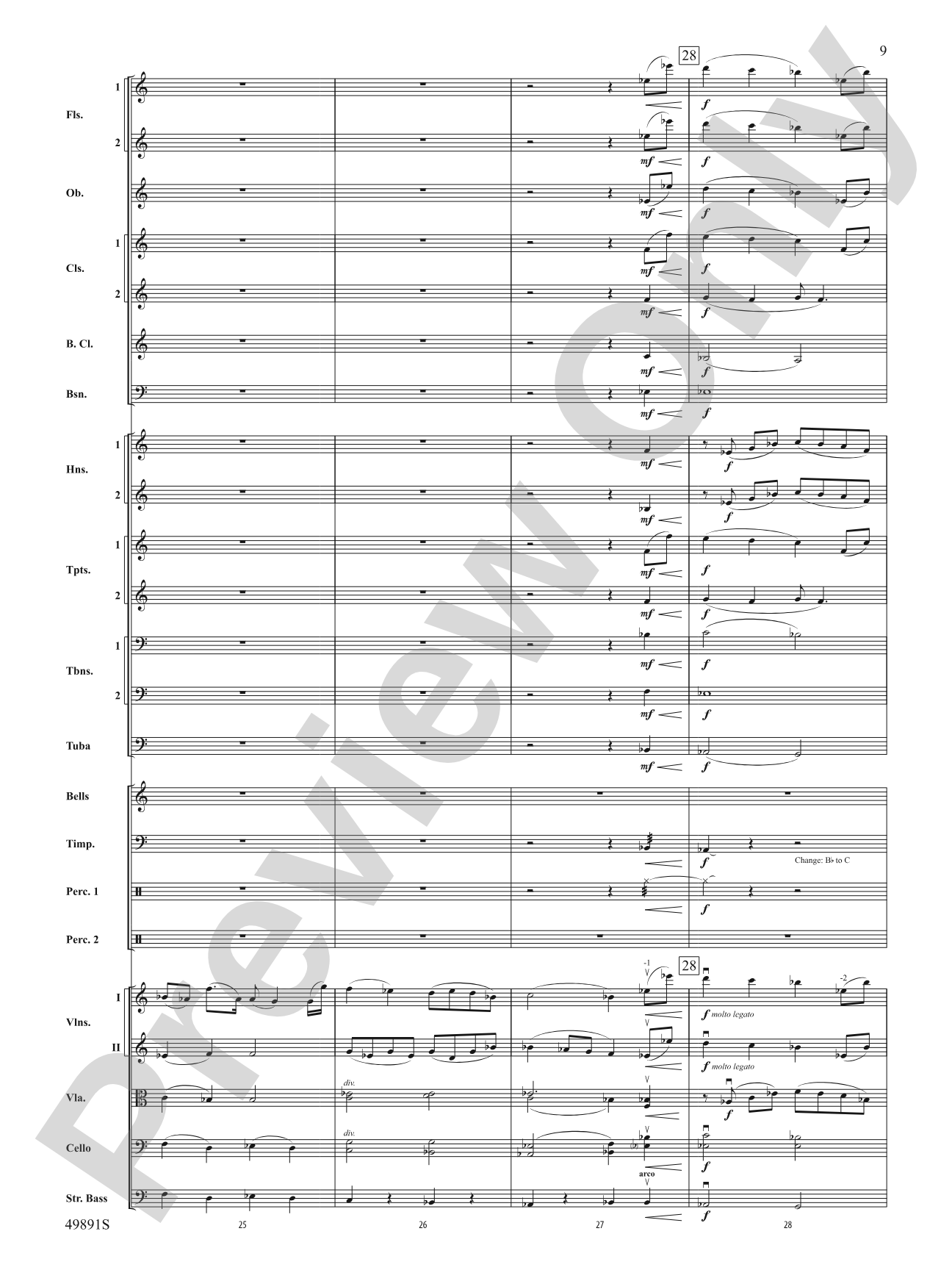 Cadence Everlasting: Full Orchestra Conductor Score & Parts