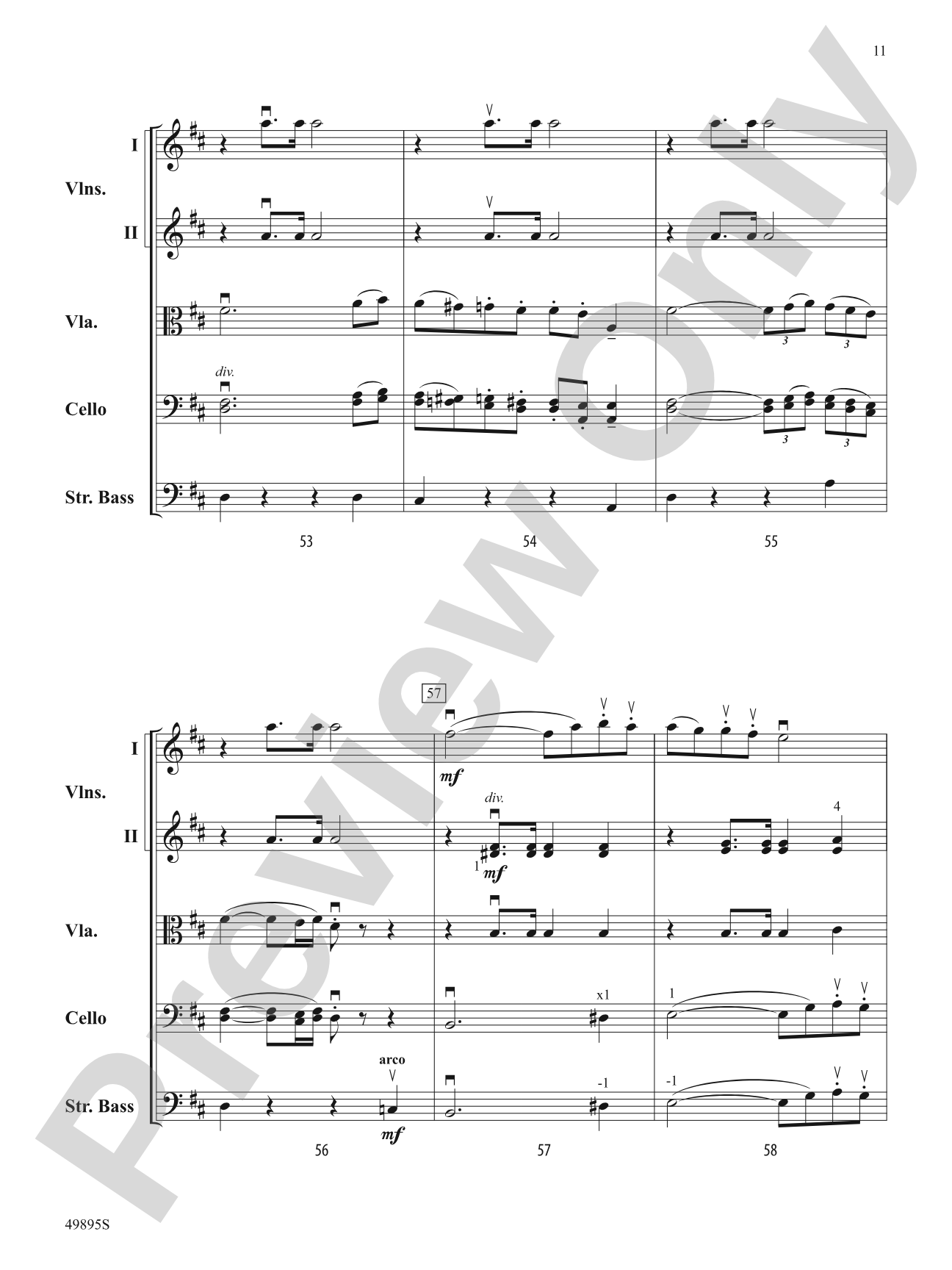 Intermezzo: String Orchestra Conductor Score & Parts
