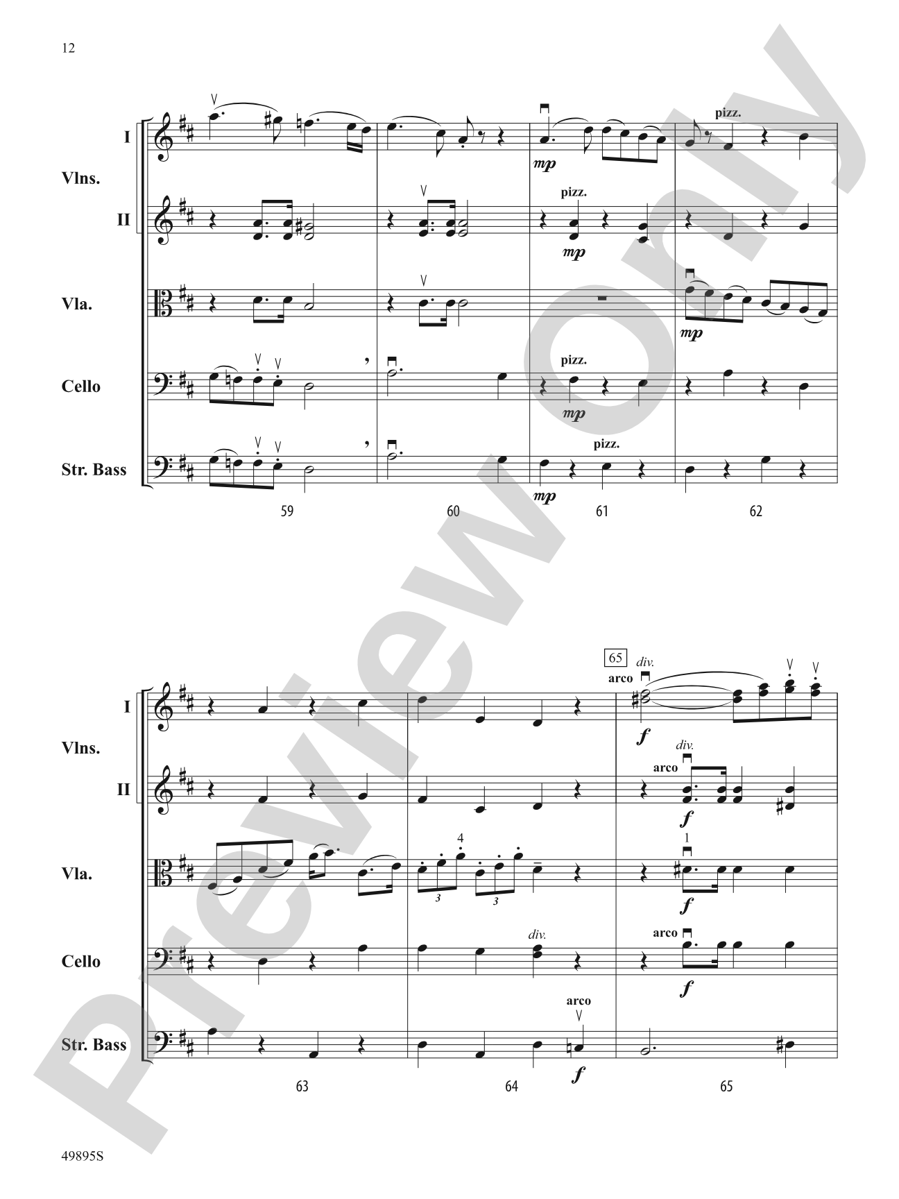 Intermezzo: String Orchestra Conductor Score & Parts