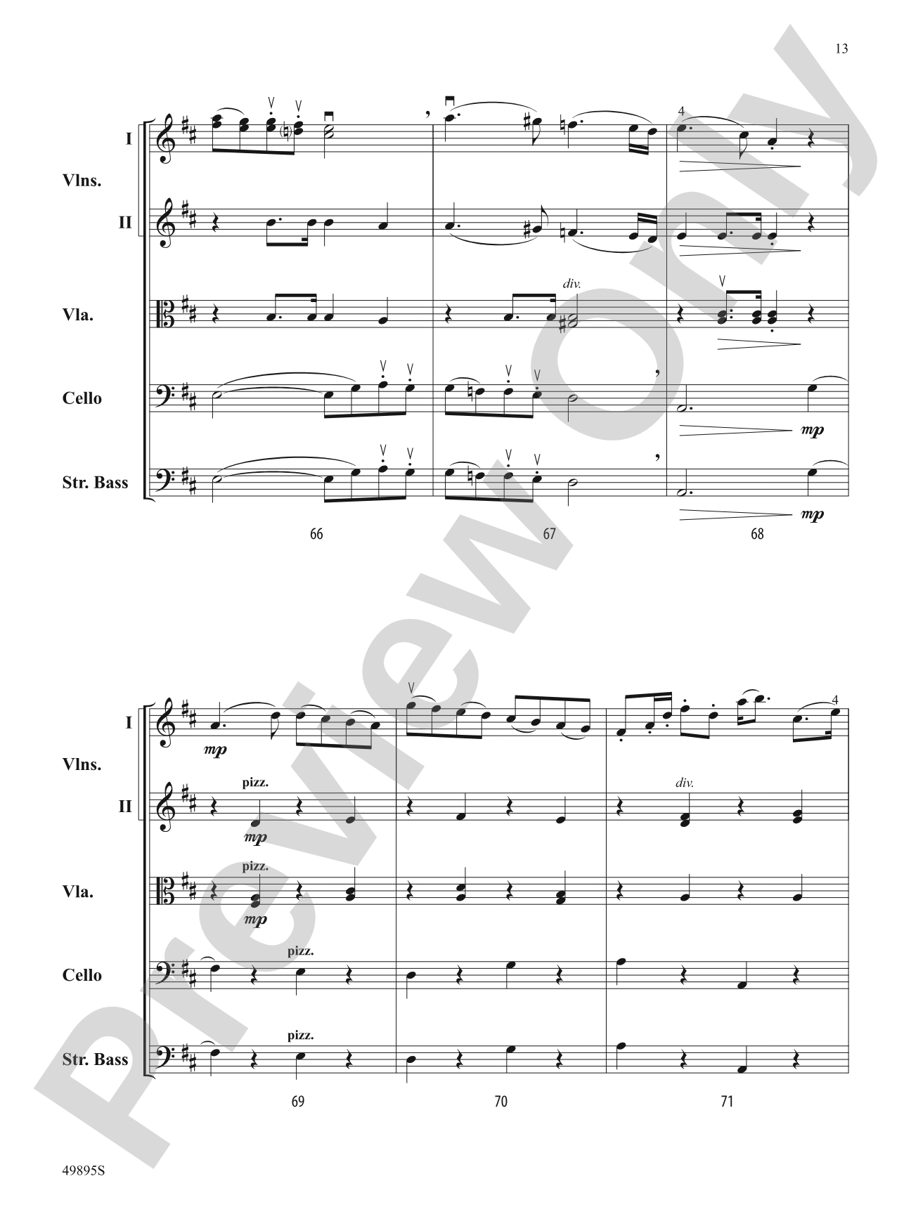 Intermezzo: String Orchestra Conductor Score & Parts