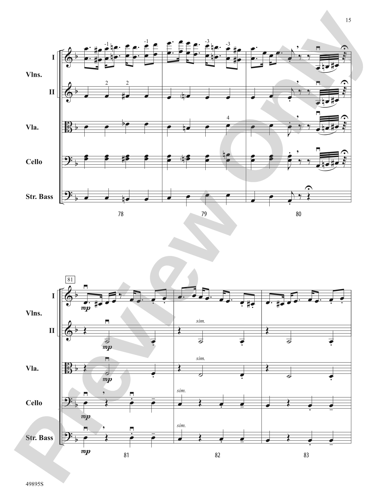 Intermezzo: String Orchestra Conductor Score & Parts