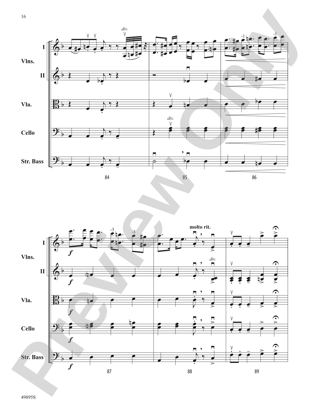 Intermezzo: String Orchestra Conductor Score & Parts