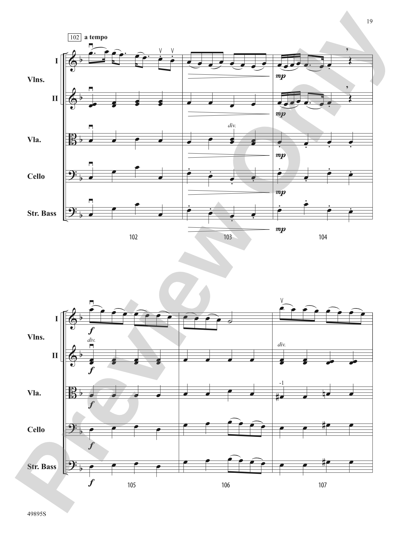 Intermezzo: String Orchestra Conductor Score & Parts