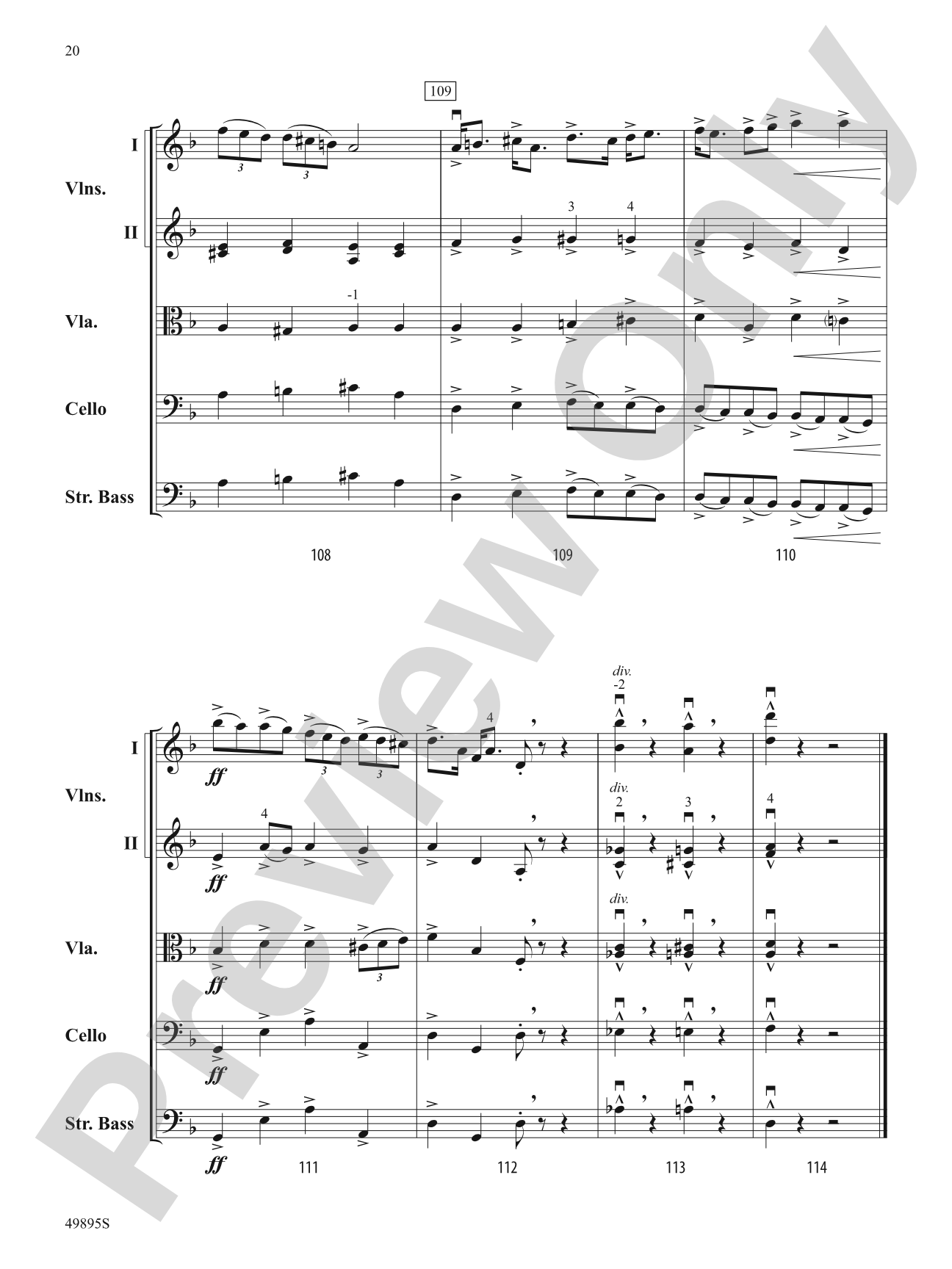 Intermezzo: String Orchestra Conductor Score & Parts