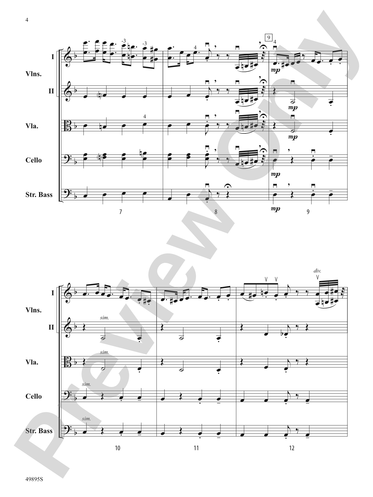 Intermezzo: String Orchestra Conductor Score & Parts