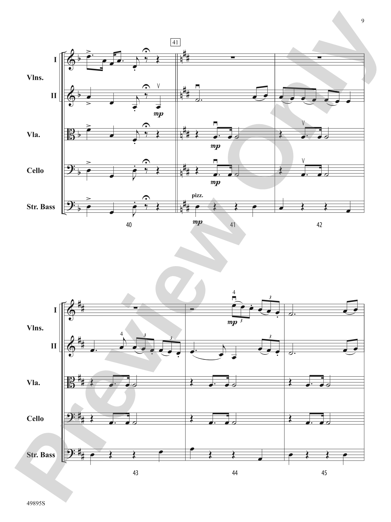 Intermezzo: String Orchestra Conductor Score & Parts