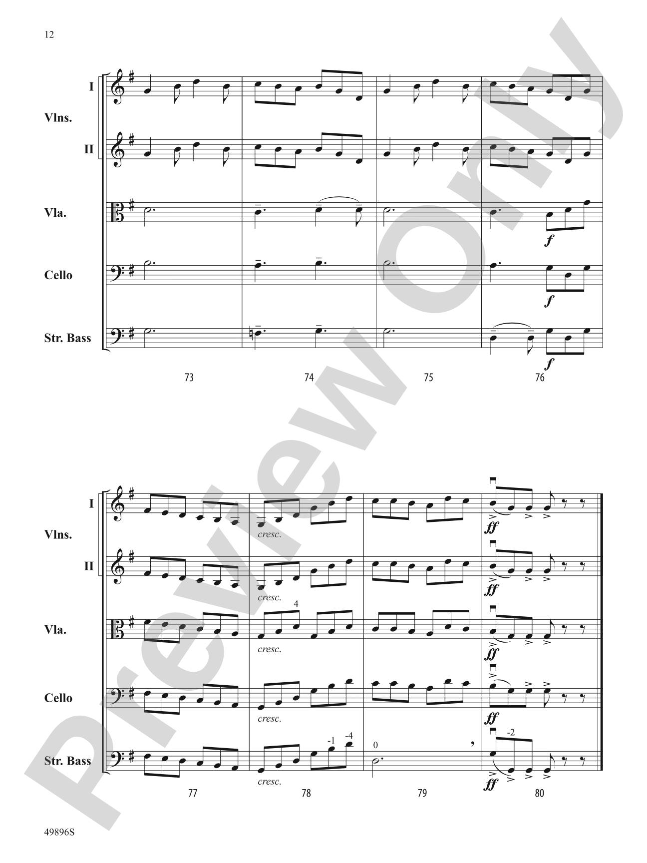 Patty's Reel: String Orchestra Conductor Score & Parts