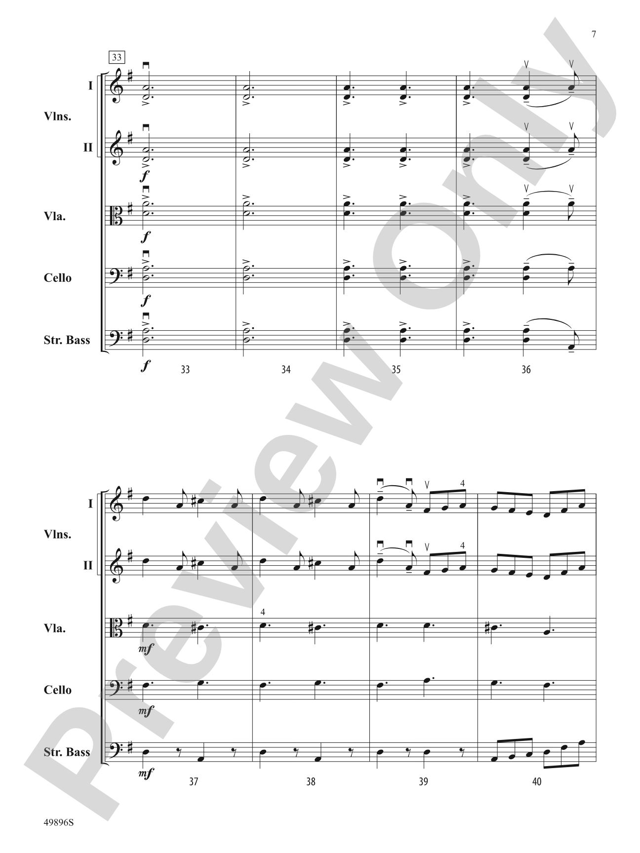 Patty's Reel: String Orchestra Conductor Score & Parts