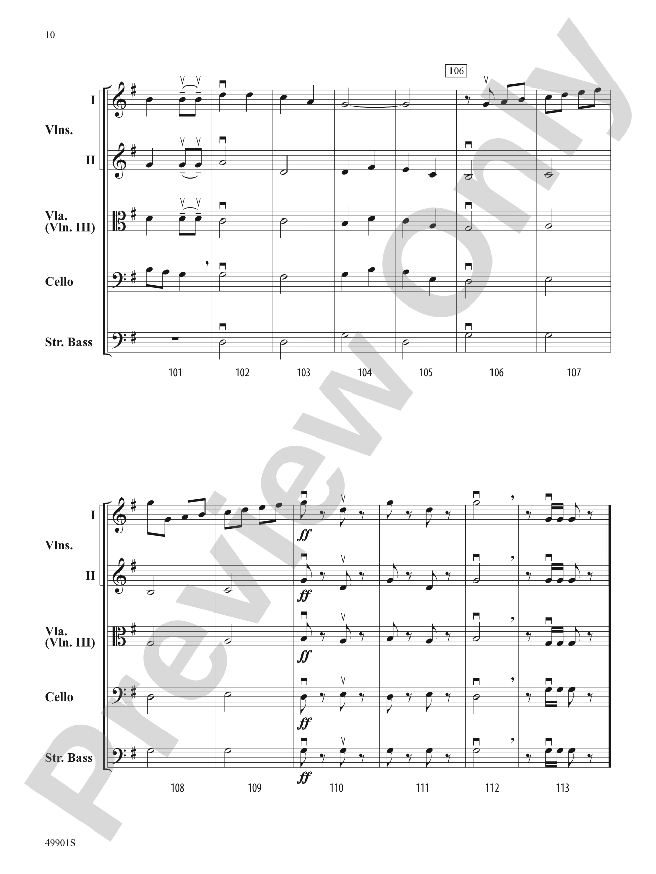 Prelude to Christmas: String Orchestra Conductor Score & Parts