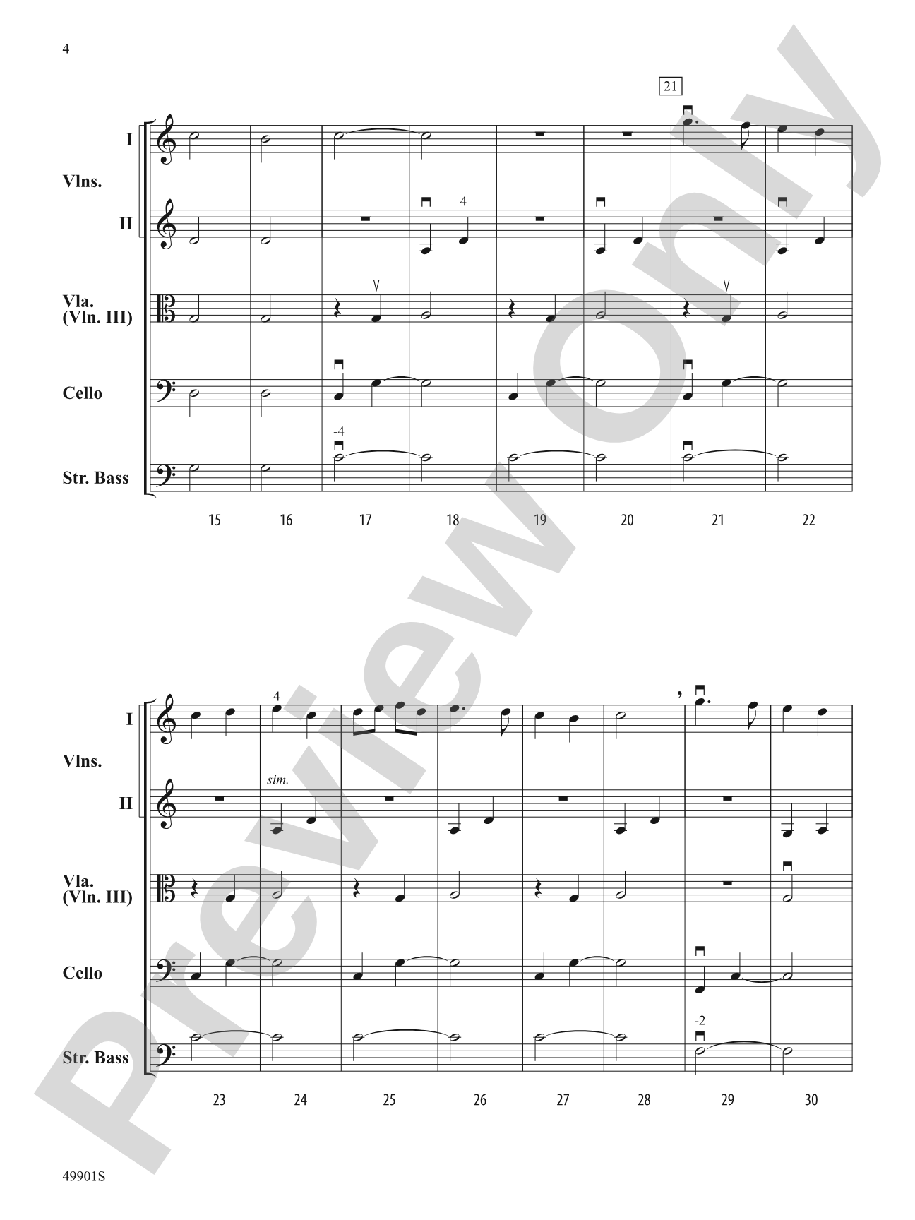 Prelude to Christmas: String Orchestra Conductor Score & Parts