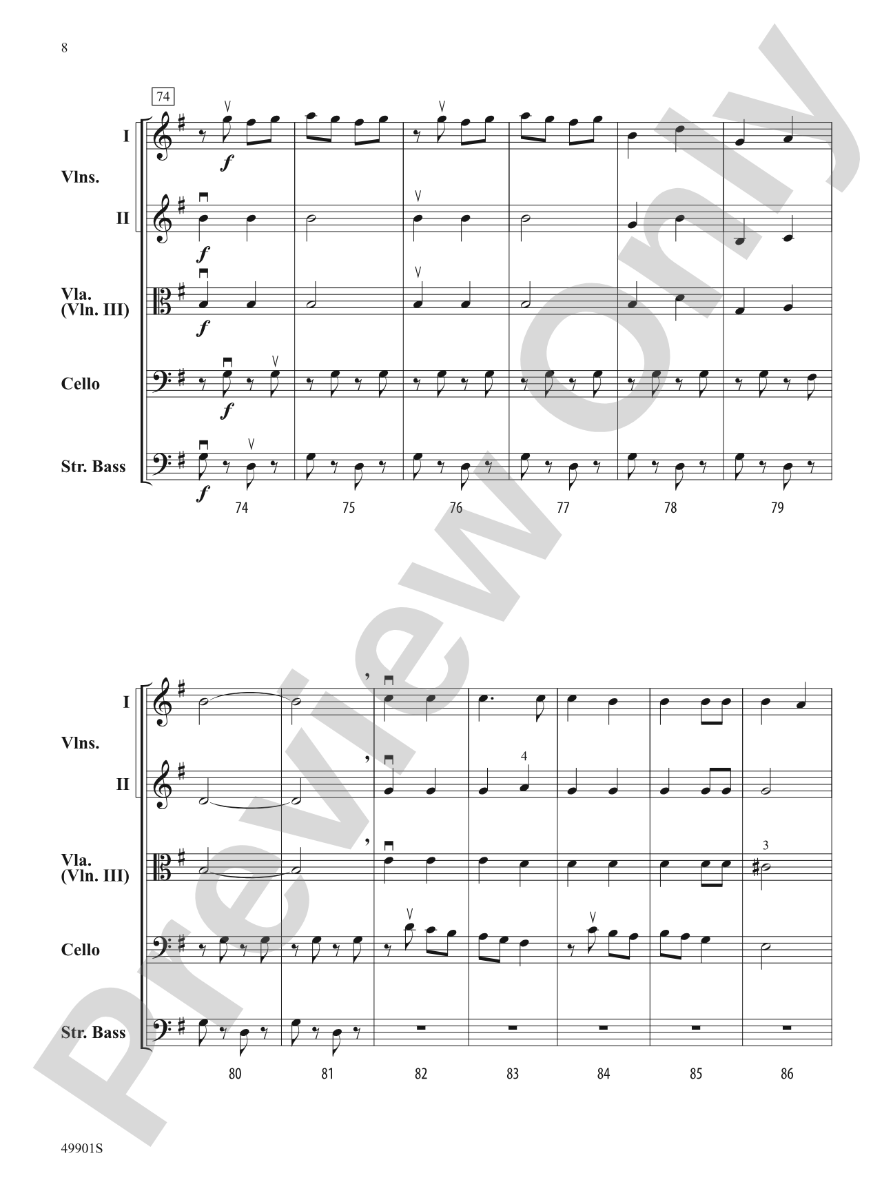 Prelude to Christmas: String Orchestra Conductor Score & Parts